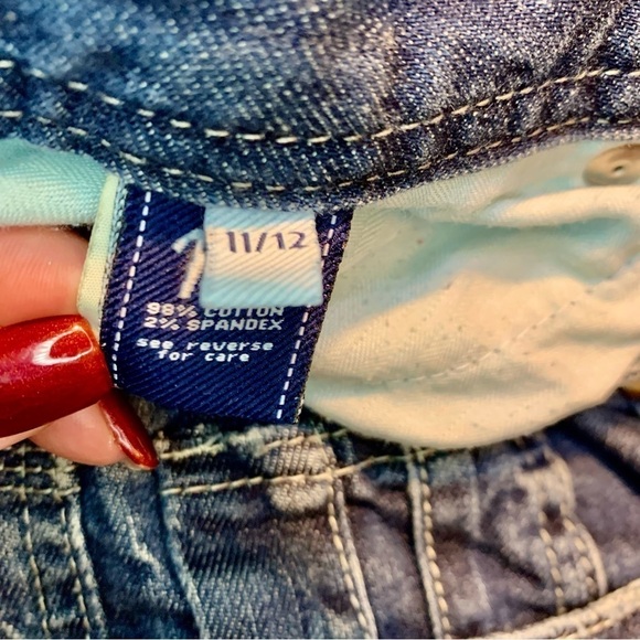 Madison Denim Co Jeans 11/12 Stretch Distressed Cotton Spandex Straight Leg - Picture 11 of 16